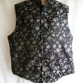 grandad silver vine waistcoat