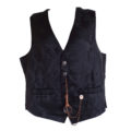 Large cross print waistcoat