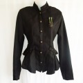 pinstripe steampunk jacket