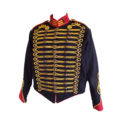 black with red military jacket