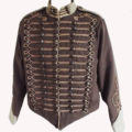 brown military jacket