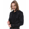 black Pentagramme gothic frill shirt