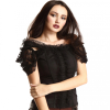 black off-shoulder blouse