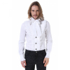 gothic white frill shirt