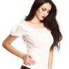ivory lace off-shoulder blouse