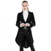 women's gothic brocade tail jacket