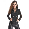 Pentagramme military front lace panel top