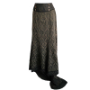Raven khaki brocade skirt