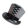 Grey tailor fabric hat