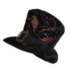 chocolate brown flock hat