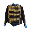 Military jacket blk.royal blue