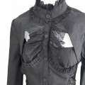 Gothic lace frill blouse with attached bolero (detail)